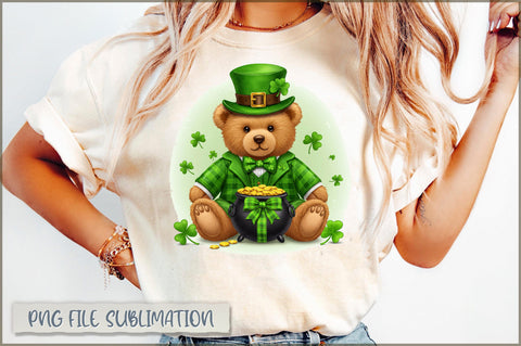 St. Patrick's Day Bear PNG Sublimation Shetara Begum 