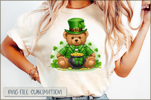 St. Patrick's Day Bear PNG Sublimation Shetara Begum 