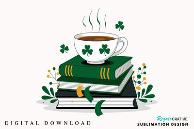 St Patricks Day Book PNG All Booked Sublimation Design Sublimation Regulrcrative 