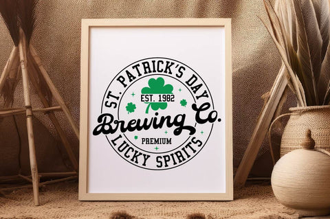 St. Patrick’s Day Brewing Co. Sign SVG Design SVG Regulrcrative 