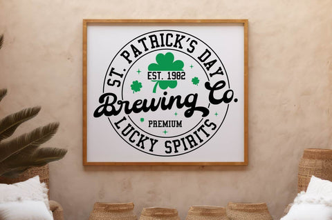 St. Patrick’s Day Brewing Co. Sign SVG Design SVG Regulrcrative 