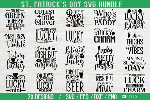 St Patrick's Day Bundle SVG akazaddesign 