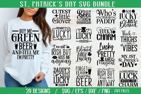 St Patrick's Day Bundle SVG akazaddesign 