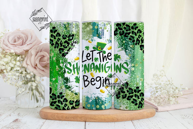 St. Patrick's Day Clover 20oz Tumbler Png, St. Patrick's Day Tumbler 20oz Png, Shamrock 20 oz Tumbler Wrap, Lucky 20 oz Skinny Tumbler Png Sublimation sassyprint 