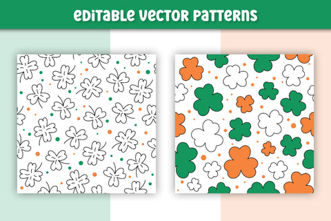 St. Patrick’s Day Collection | PNG Clipart | Vector Patterns | Patricks Day Cute Illustrations | Irish Holiday Symbols Digital Pattern AnnaViolet_store 