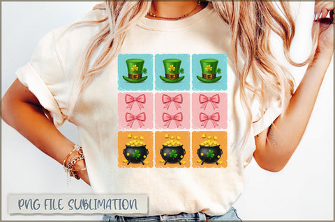 St Patrick's Day Coquette Bow Sublimation Sublimation Shetara Begum 