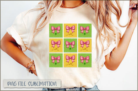 St Patrick's Day Coquette Bow Sublimation Sublimation Shetara Begum 