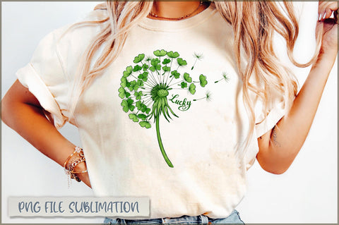 St Patricks Day Dandelion PNG Sublimation Shetara Begum 
