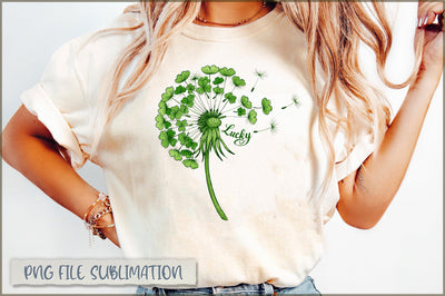 St Patricks Day Dandelion PNG Sublimation Shetara Begum 