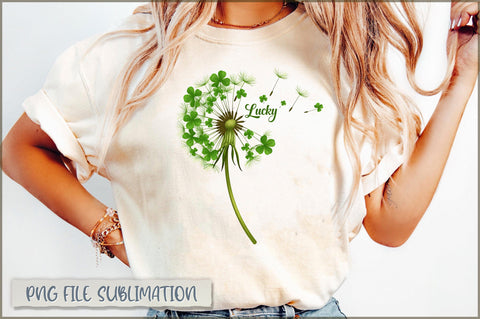 St Patricks Day Dandelion PNG Sublimation Shetara Begum 