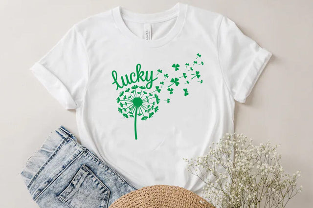 St Patricks Day Dandelion, St patrick's Day Quote SVG Tshirt Design, Irish svg SVG FiveStarCrafting 