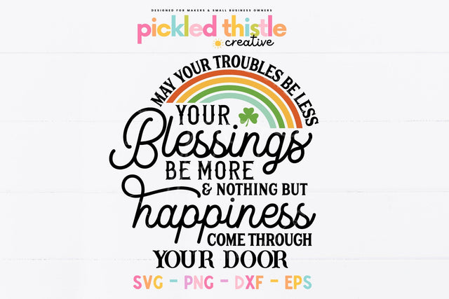 St Patricks Day Decor SVG SVG Pickled Thistle Creative 