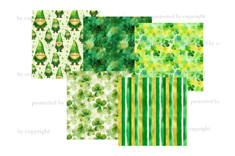 St. Patricks Day Digital Paper | Irish Digital Pattern Digital Pattern GlamArtZhanna 