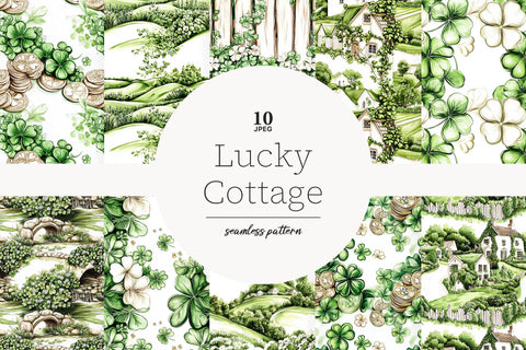 St Patricks Day Digital Paper | St Patrick Day Pattern Digital Pattern GlamArtZhanna 