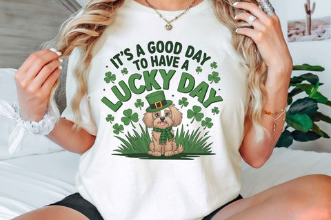 St. Patrick's Day Dog Sublimation Design Sublimation Regulrcrative 