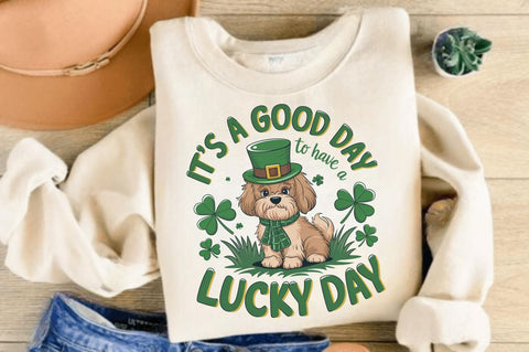 St. Patrick's Day Dog Sublimation Design Sublimation Regulrcrative 