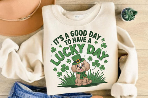 St. Patrick's Day Dog Sublimation Design Sublimation Regulrcrative 
