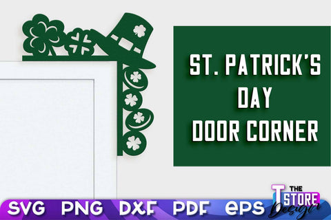 St. Patrick's Day Door Corner | SVG File | Door Corners Design SVG The T Store Design 