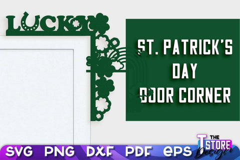 St. Patrick's Day Door Corner | SVG File | Door Corners Design SVG The T Store Design 