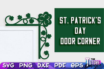 St. Patrick's Day Door Corners | Door Corners Design | SVG File SVG The T Store Design 