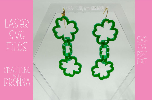 St Patrick’s Day Earring Laser SVG File SVG Crafting With Brenna 