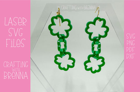 St Patrick’s Day Earring Laser SVG File SVG Crafting With Brenna 