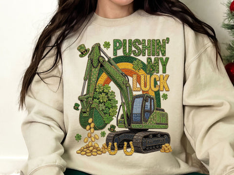 St Patricks Day Excavator PNG SVG artprintfile 