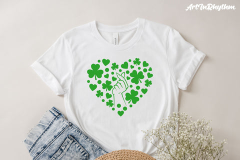 St. Patrick's Day finger heart svg SVG Artinrhythm shop 