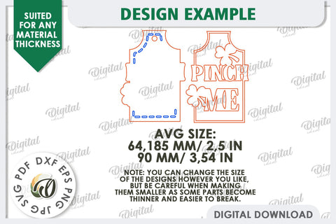 St. Patrick’s Day Gift Tag Laser Cut. Lucky Charm SVG SVG Evgenyia Guschina 
