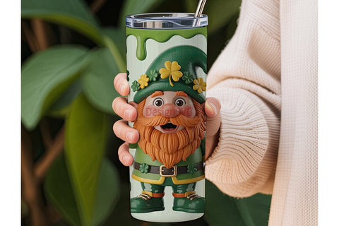 St. Patrick's Day Gnome 20oz Tumbler Sublimation DesignSVG 