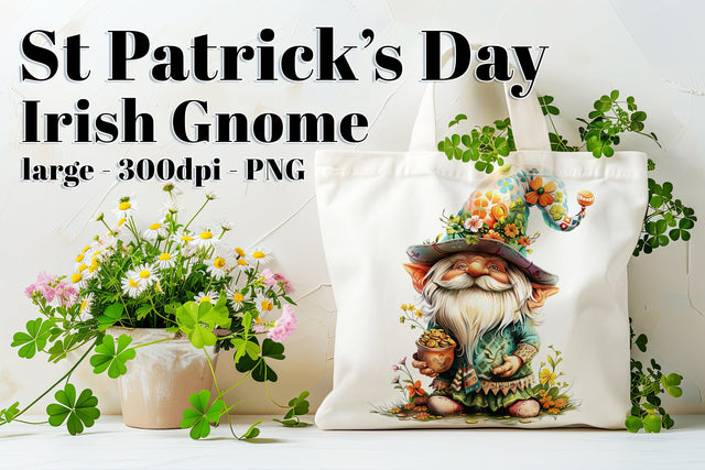 St Patrick’s Day Gnome Clipart, Sublimation Gnome, Irish Gnome PNG, d1 Sublimation Designing with Marlo 