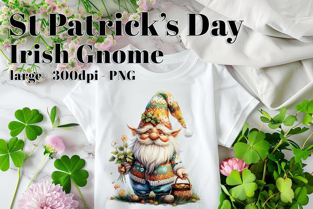 St Patrick’s Day Gnome Clipart, Sublimation Gnome, Irish Gnome PNG, d2 Sublimation Designing with Marlo 