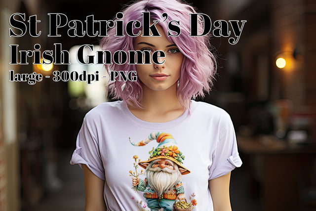 St Patrick’s Day Gnome Clipart, Sublimation Gnome, Irish Gnome PNG, d4 Sublimation Designing with Marlo 