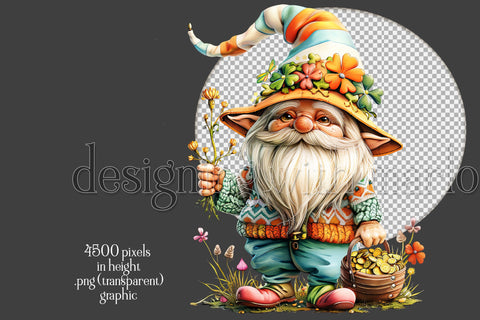 St Patrick’s Day Gnome Clipart, Sublimation Gnome, Irish Gnome PNG, d4 Sublimation Designing with Marlo 