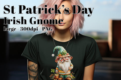 St Patrick’s Day Gnome Clipart, Sublimation Gnome, Irish Gnome PNG, d5 Sublimation Designing with Marlo 