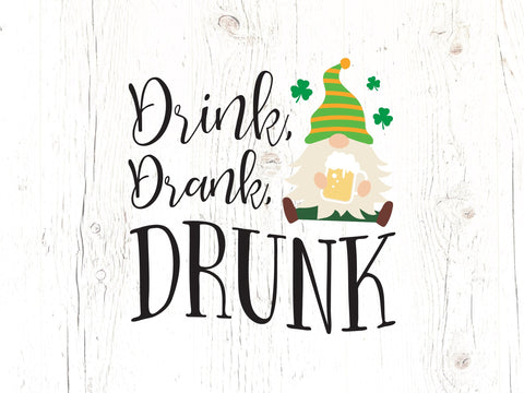 St. Patrick's Day Gnome SVG Caffeinated SVGs 