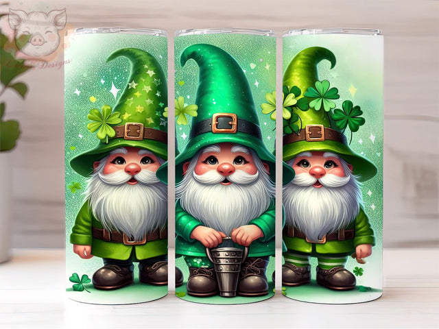 St Patricks Day Gnomes 20oz Tumbler Wrap PNG Downloads, Gnome 20oz Tumbler Png, Sublimation Design, Digital, Digital Download PNG Sublimation Lara' s Designs 