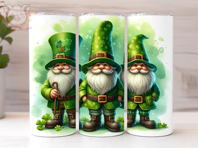St Patricks Day Gnomes 20oz Tumbler Wrap PNG Downloads, Gnome 20oz Tumbler Png, Sublimation Design, Digital, Digital Download PNG Sublimation Lara' s Designs 