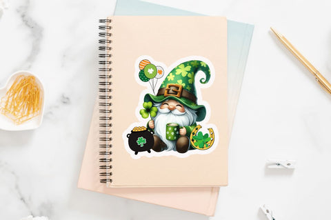 St. Patrick’s Day Gnomes Stickers Sublimation Regulrcrative 