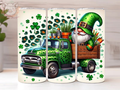 St. Patrick's Day gnomies truck 20oz tumbler, St. Patrick's Day png, St Patrick's PNG Downloads, 20oz Tumbler Png, Sublimation Design, Digital, Digital Download PNG Sublimation Lara' s Designs 