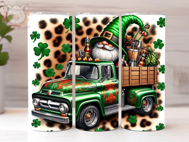St. Patrick's Day gnomies truck 20oz tumbler, St. Patrick's Day png, St Patrick's PNG Downloads, 20oz Tumbler Png, Sublimation Design, Digital, Digital Download PNG Sublimation Lara' s Designs 