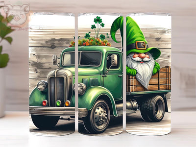St. Patrick's Day gnomies truck 20oz tumbler, St. Patrick's Day png, St Patrick's PNG Downloads, 20oz Tumbler Png, Sublimation Design, Digital, Digital Download PNG Sublimation Lara' s Designs 