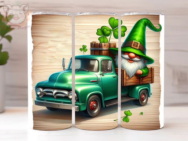 St. Patrick's Day gnomies truck 20oz tumbler, St. Patrick's Day png, St Patrick's PNG Downloads, 20oz Tumbler Png, Sublimation Design, Digital, Digital Download PNG Sublimation Lara' s Designs 