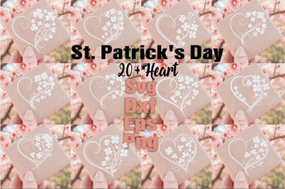 St. Patrick's Day Heart Svg Bundle SVG Angelina750 
