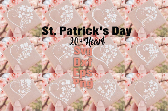 St. Patrick's Day Heart Svg Bundle SVG Angelina750 