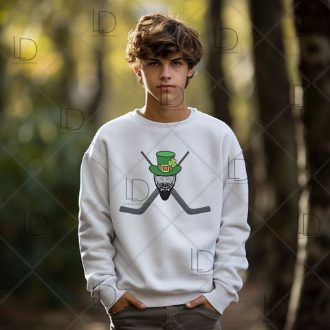 St. Patrick's Day Irish Bundle Hockey SVG/PNG Instant Download Sublimation Images Hoodies Crew Neck Tshirt Car Decal Tumbler Team Shirts SVG Lexco Digitals 