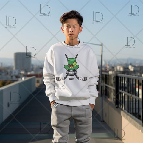 St. Patrick's Day Irish Bundle Hockey SVG/PNG Instant Download Sublimation Images Hoodies Crew Neck Tshirt Car Decal Tumbler Team Shirts SVG Lexco Digitals 