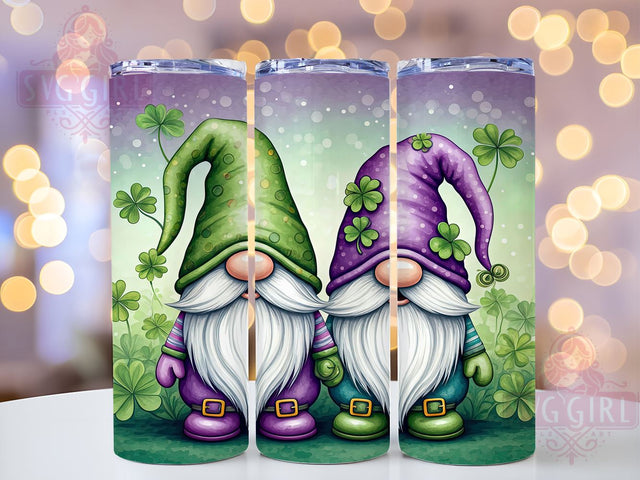 St. Patrick's Day Irish Gnome Shamrock Tumbler Wrap, Irish Gnome Drinkware, 20oz Tumbler Wrap, Sublimation Mug, Shamrock Decor, Holiday Gift, Cute Gnome Mug Sublimation SvggirlplusArt 