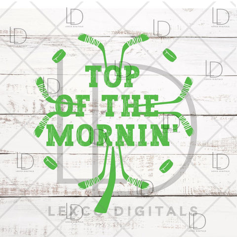 St. Patrick's Day Irish Hockey SVG/PNG Instant Download Sublimation Images Hoodies Crew Neck Tshirt Car Decal Tumbler Team Shirts SVG Lexco Digitals 