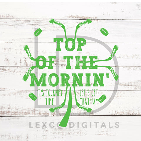 St. Patrick's Day Irish Hockey SVG/PNG Instant Download Sublimation Images Hoodies Crew Neck Tshirt Car Decal Tumbler Team Shirts SVG Lexco Digitals 